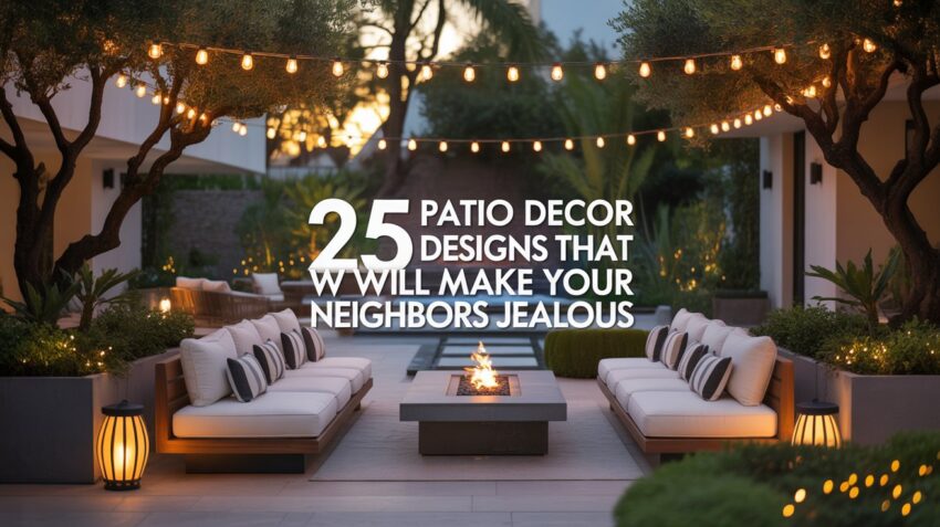 25 Patio Decor Designs That Will Make Your Neighbors Jealous