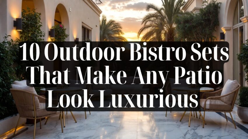 10 Outdoor Bistro Sets That Make Any Patio Look Luxurious