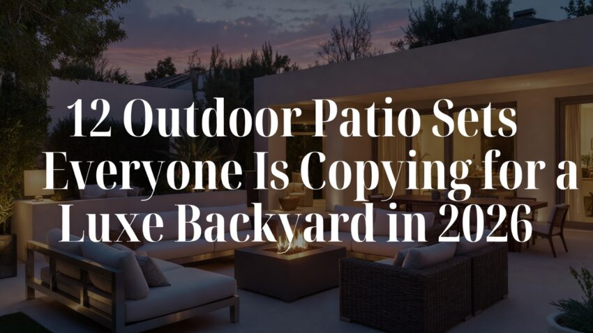 12 Outdoor Patio Sets Everyone Is Copying for a Luxe Backyard in 2026
