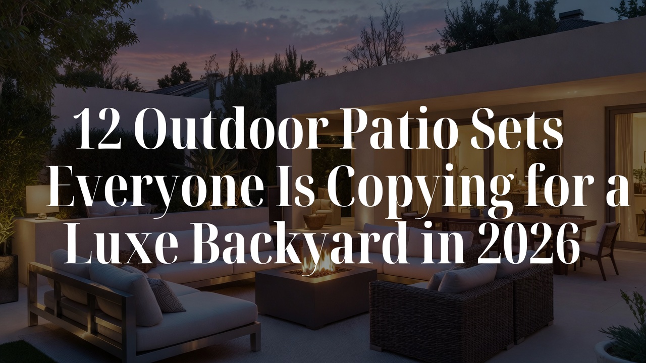 12 Outdoor Patio Sets Everyone Is Copying for a Luxe Backyard in 2026