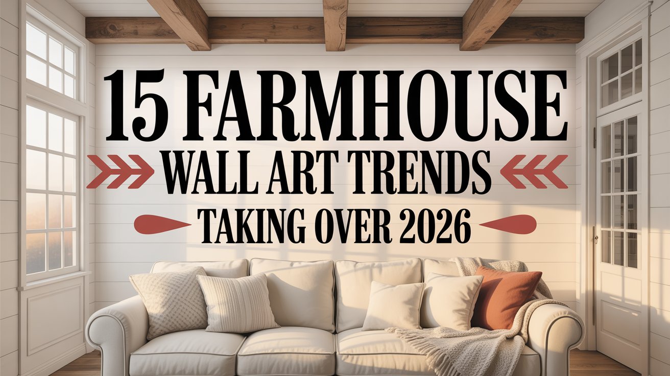 15 Farmhouse Wall Art Trends Taking Over 2026