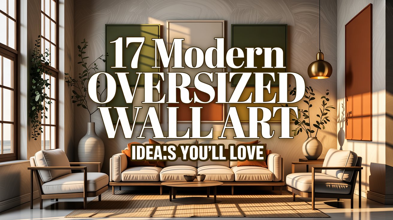 17 Modern Oversized Wall Art Ideas You’ll Love